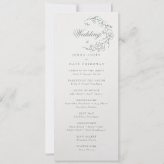 Hochzeitsfeierprogramm