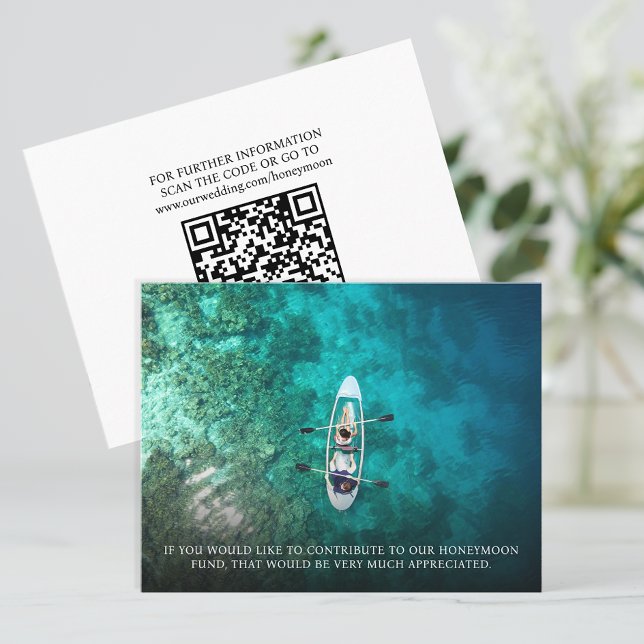 Hochzeitsfeiertagsspenden QR-Code Begleitkarte (Von Creator hochgeladen)