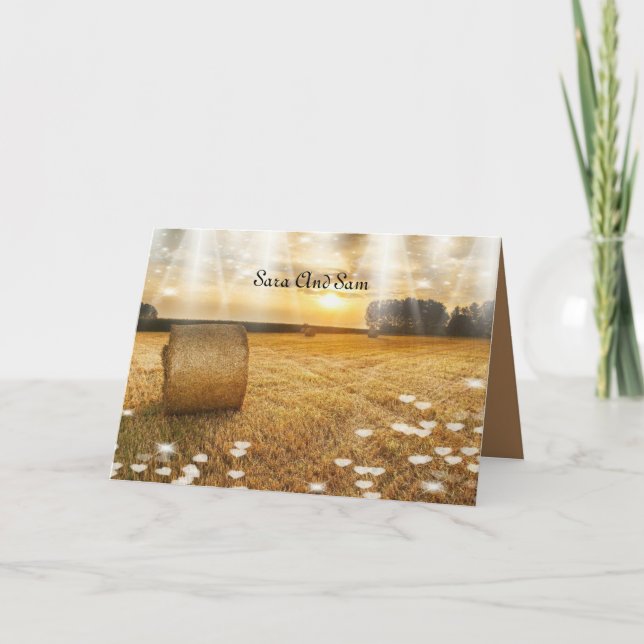 Hochzeitsfeld Einladung (Vorderseite)