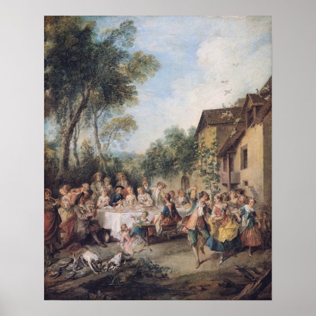 Hochzeitsfest im Dorf Poster (Vorne)