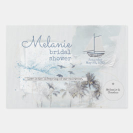 Hochzeitsfest im Meer der Liebe mit Scrapbook-Elem Geschenkpapier Set
