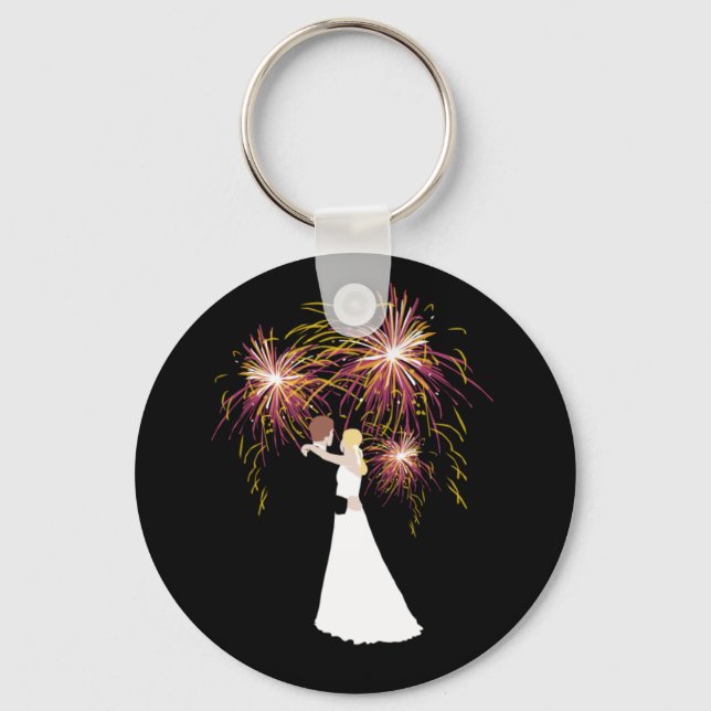 Hochzeitsfeuerwerk Schlüsselanhänger (Vorderseite)