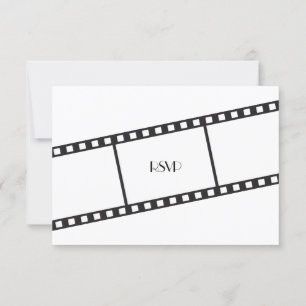 Hochzeitsfilmstreifen-Antwort-Einladung Einladung