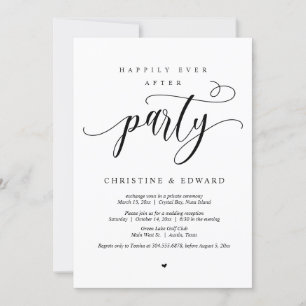 Hochzeitsflucht, Happily Ever After Party-Einladun Einladung