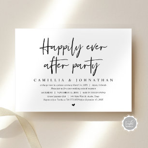 Hochzeitsflucht, Happy End Party Einladung
