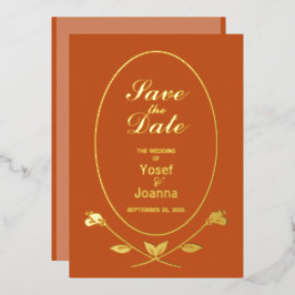 Hochzeitsfoil Save the Date Einladung