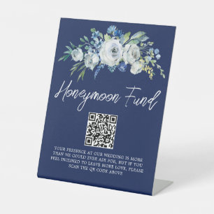 Hochzeitsfond für Hochzeitsfeiern in Navy Blue Flo Sockelschild