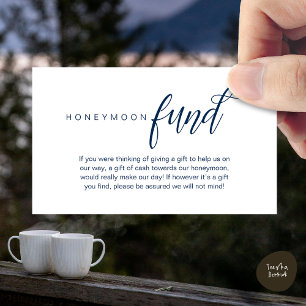 Hochzeitsfonds, Wunsch, Bargeld, Moderne Klasse Begleitkarte