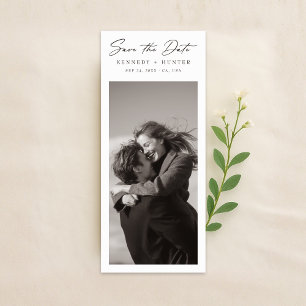 Hochzeitsfoto als Lesezeichen Save the Date - Alte