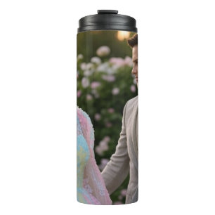 Hochzeitsfoto anpassen und personalisieren thermosbecher
