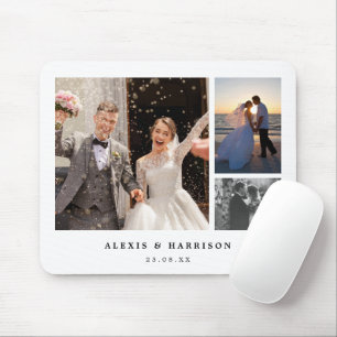 Hochzeitsfoto-Collage Mousepad