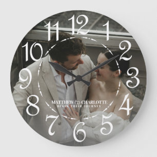 Hochzeitsfoto Große Wanduhr