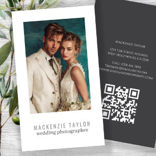Hochzeitsfotograf Foto Personalisierter QR-Code Visitenkarte
