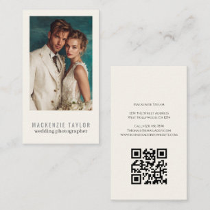 Hochzeitsfotograf Foto Personalisierter QR-Code Visitenkarte
