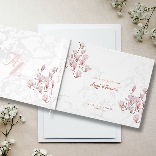 Hochzeitsgast-Buch - Rose Gold Foil, Magnolias Gästebuch (Von Creator hochgeladen)