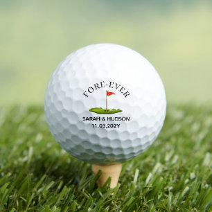 Hochzeitsgastgeschenk Braut & Bräutigam Andenken Golfball