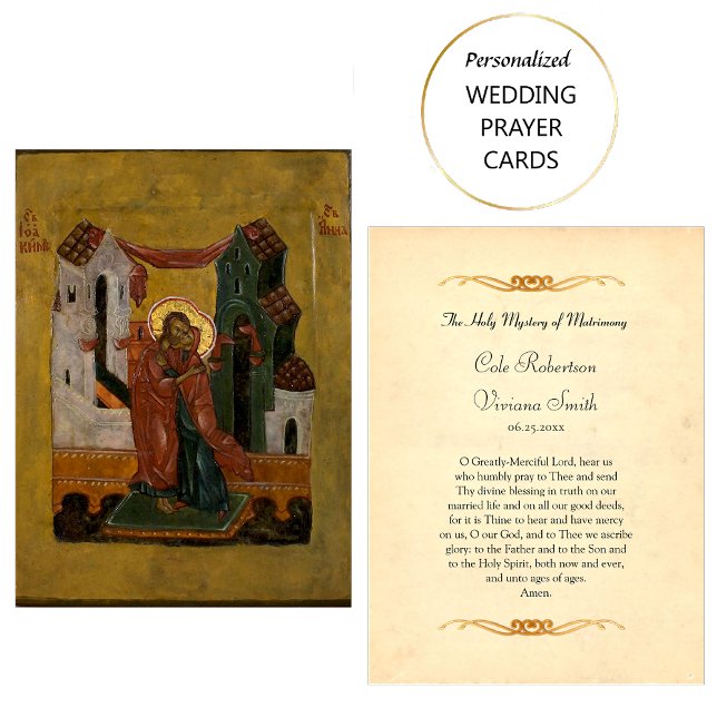 Hochzeitsgebet-Karte orthodox Christlich Platzkarte (Von Creator hochgeladen)