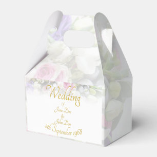 Hochzeitsgeschenk - Braut mit farbenfrohem Hochzei Geschenkschachtel