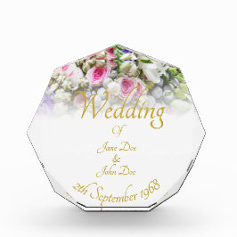 Hochzeitsgeschenk - Braut mit farbenprächtigem Hoc Fotoblock