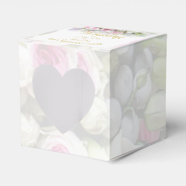 Hochzeitsgeschenk - Braut mit farbenprächtigem Hoc Geschenkschachtel (Vorderseite)