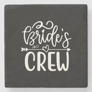 Hochzeitsgeschenk-Bride-Crew Steinuntersetzer