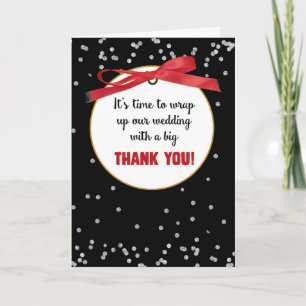 Hochzeitsgeschenk Dankeschön Geschenke, Red Ribbon Karte