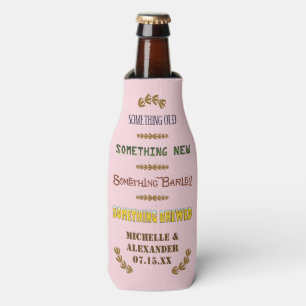 Hochzeitsgeschenk Etwas Gebraut Bier Name V3 Flaschenkühler