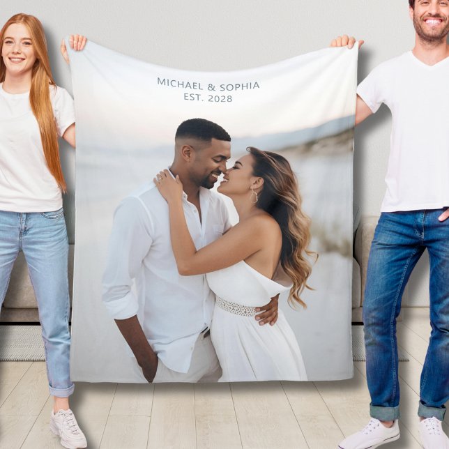 Hochzeitsgeschenk Fleece Blanket Custom Couple Ges (Von Creator hochgeladen)