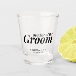 Hochzeitsgeschenk für den Bruder des Bräutigams Schnapsglas