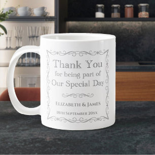 Hochzeitsgeschenk für Gäste Jumbo-Tasse