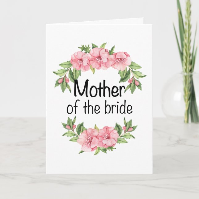 Hochzeitsgeschenk für Mama der Braut Karte (Vorderseite)