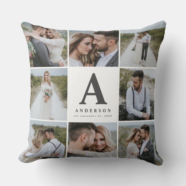 Hochzeitsgeschenk für mehrere Foto Kissen (Vorderseite)