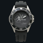 Hochzeitsgeschenk für Trauzeuge Coole Monogramm-Ra Armbanduhr<br><div class="desc">Hochzeit Trauzeuge Geschenk Coole Monogram Rugged Sports Watch. Trauzeuge moderne Monogramm Initial Name und Datum klassische coole Uhr. Klicken Sie auf diese Vorlage, um sie schnell und einfach anzupassen. 30 Tage Geld zurück Garantie. Weltweit schnell verschifft. Hochzeit Trauzeuge Geschenk Coole Monogram Rugged Sports Watch. Erstellt durch den Künstler RjFxx *Copyright...</div>