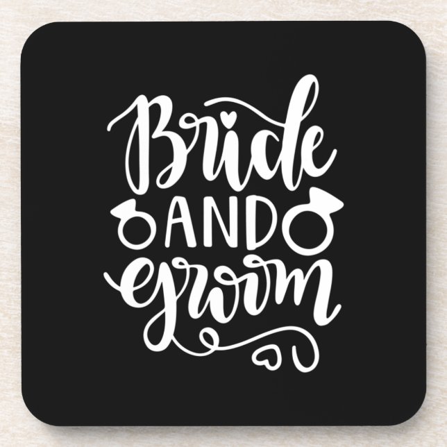 Hochzeitsgeschenk Getränkeuntersetzer (Vorderseite)