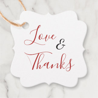 Hochzeitsgeschenk Liebe & Dank Geschenkanhänger