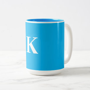 Hochzeitsgeschenk mit Monogramm Party Favor Blau W Zweifarbige Tasse