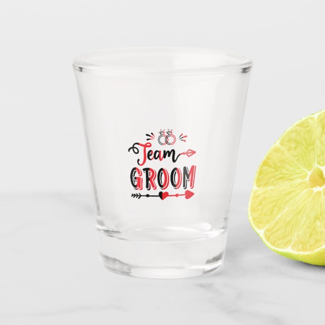 Hochzeitsgeschenk Schnapsglas (Vorderseite)