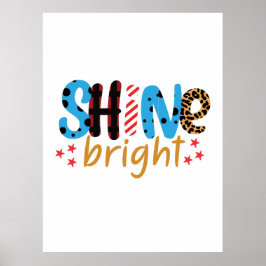 Hochzeitsgeschenk Shine Bright Poster