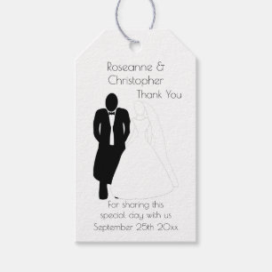 Hochzeitsgeschenk Tag Bride Groom Geschenkanhänger