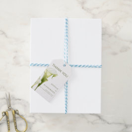 Hochzeitsgeschenk-Tags "Zarte Calla-Lilien" Geschenkanhänger