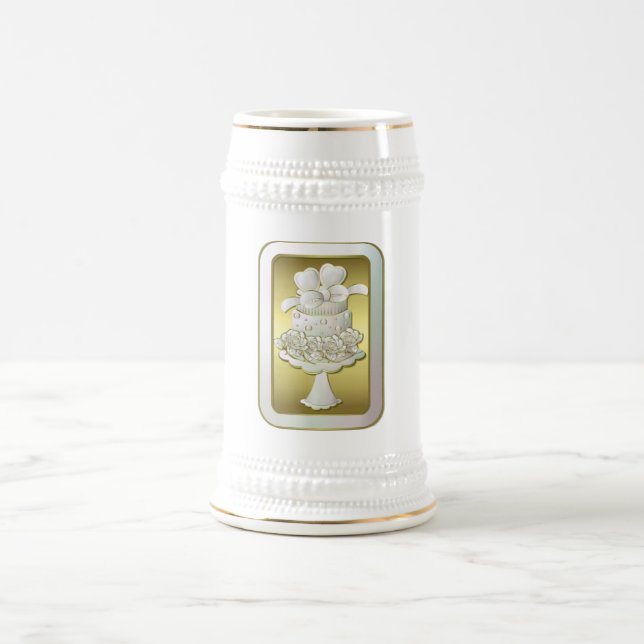 Hochzeitsgeschenk-Tasse Bierglas (Mittel)