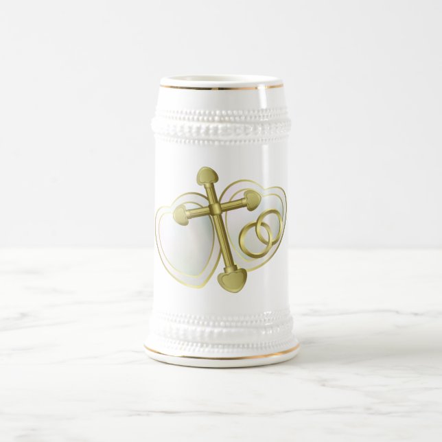 Hochzeitsgeschenk-Tasse Bierglas (Mittel)
