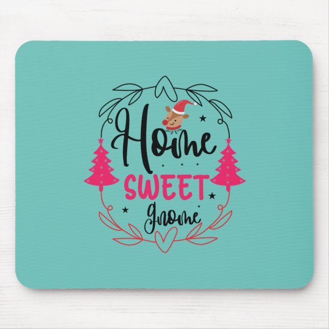 Hochzeitsgeschenk Zuhause Sweet Gnome Mousepad (Vorne)
