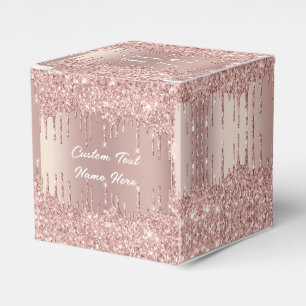 Hochzeitsgeschenkboxen Roségold Benutzerdefinierte Geschenkschachtel