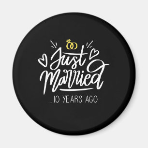 Hochzeitsgeschenke   10. Hochzeitstag Magnet