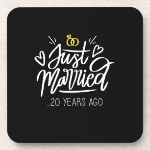 Hochzeitsgeschenke 20. Hochzeitstag Getränkeuntersetzer