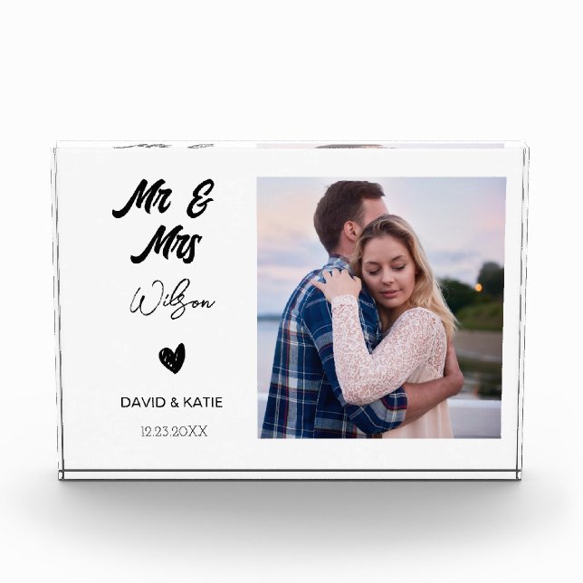 Hochzeitsgeschenke für ein Brautparty für Paare Fotoblock (Vorderseite)