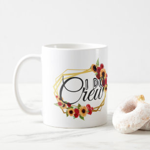Hochzeitsgeschenke, I Do Crew, Sonnenblumen, Rosen Kaffeetasse