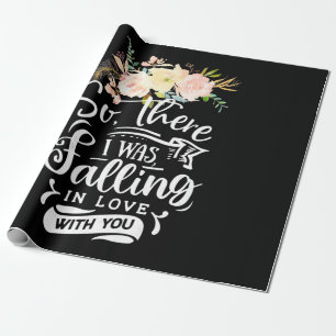 Hochzeitsgeschenke Ich verliebte mich in dich Geschenkpapier