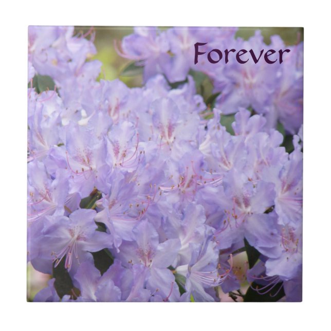 Hochzeitsgeschenke Lavender Floral Tile Art Bridal Fliese (Vorderseite)